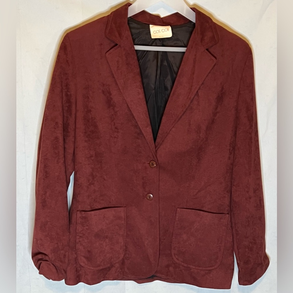 Vintage Cos Cob Faux Suede Blazer